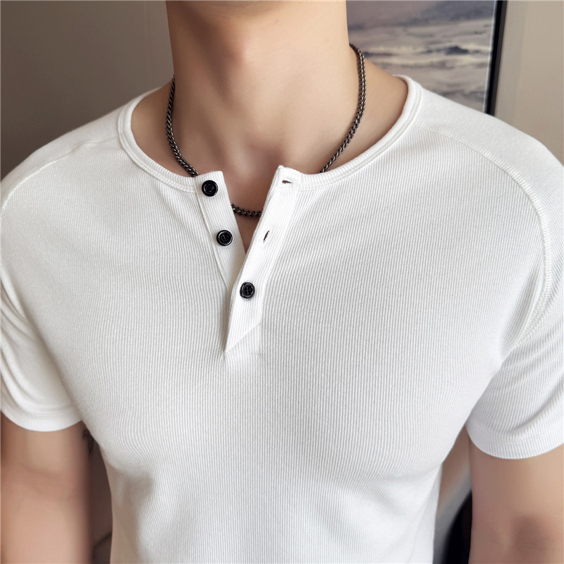 Men's Slim Fit Henley T-Shirt  - Muscle Tee Workout recensione e prezzo