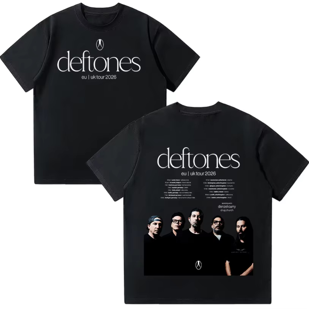 Deftones EU UK Tour 2026 T-shi - Men'S Fashion Uk 2026 recensione e prezzo