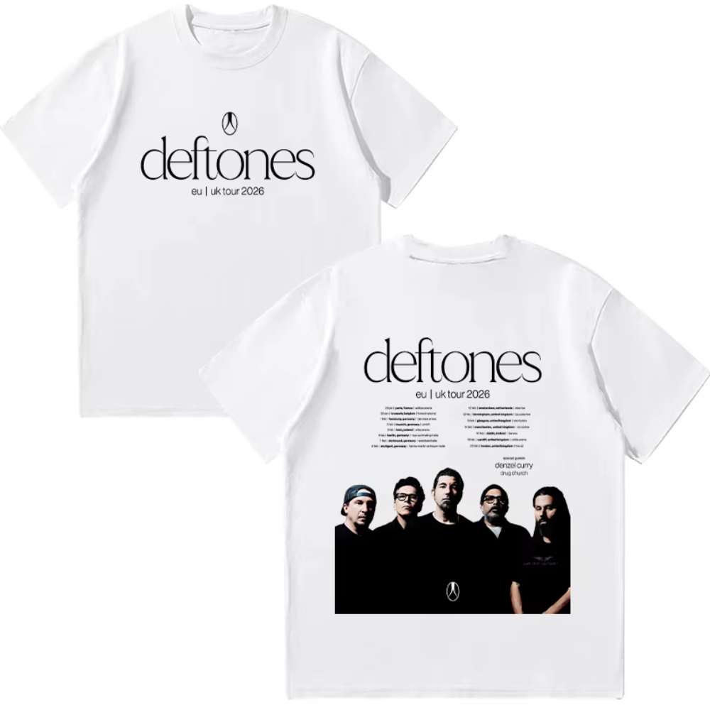 Deftones EU UK Tour 2026 T-shi - Men'S Fashion Uk 2026 recensione e prezzo