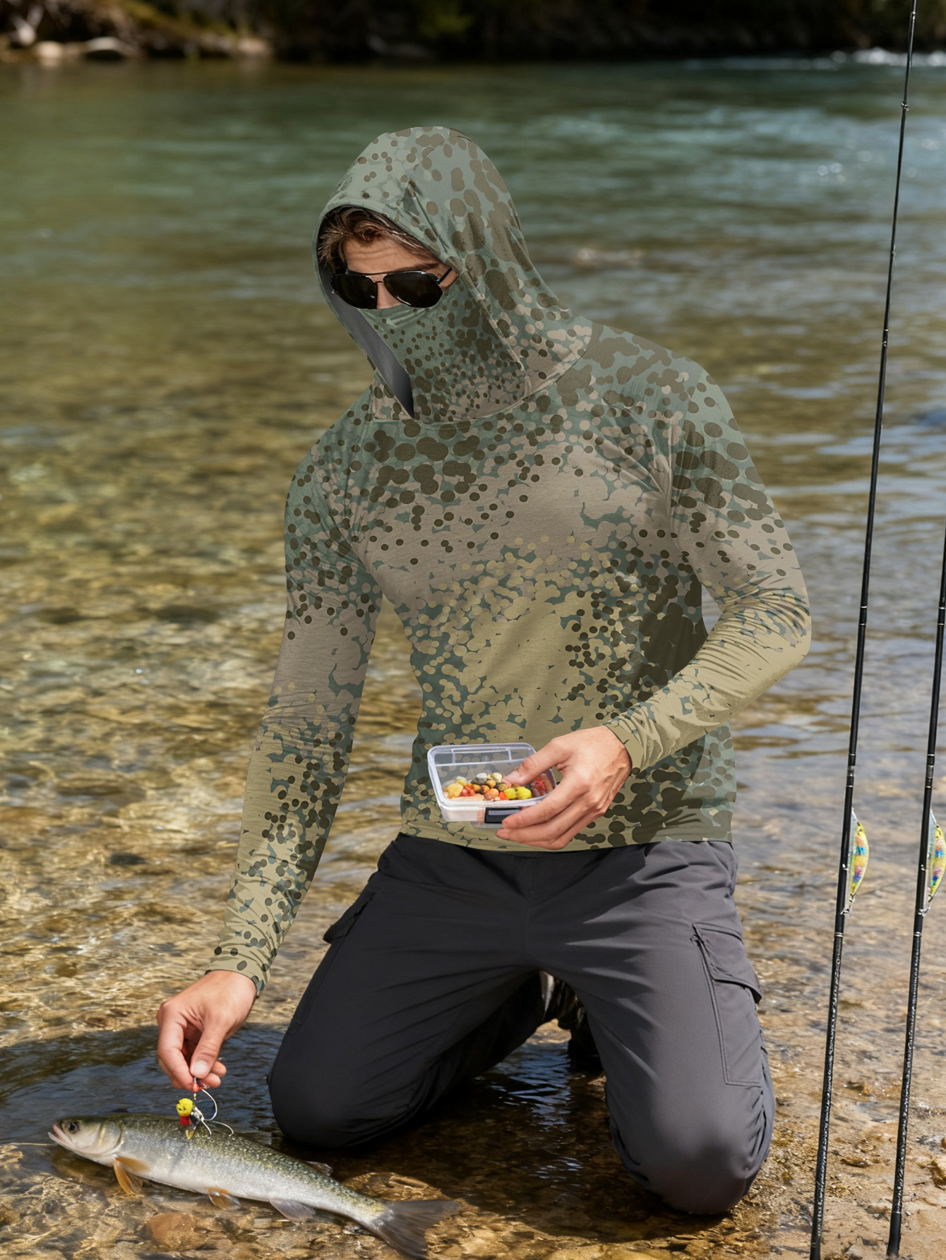 Men's Fishing Hooded Long-Slee - Mens Fashion Summer recensione e prezzo