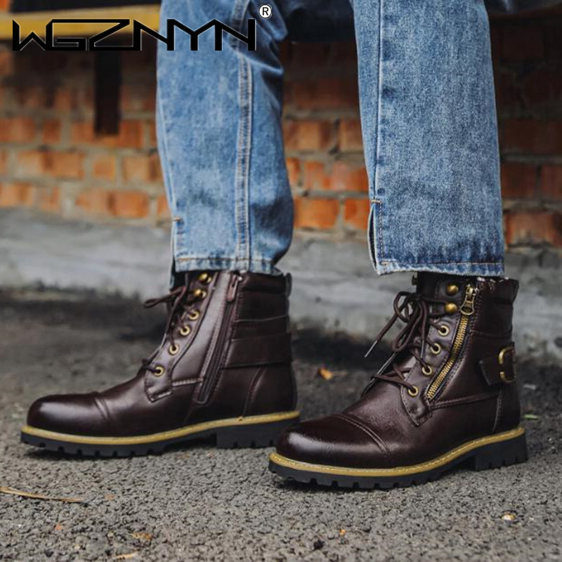 Men Motorcycle Leather Boots D - Mens Fashion Autumn 2025 recensione e prezzo