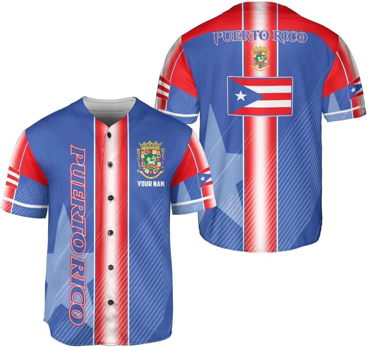 Personalized Puerto Rico Baseb - Mens Fashion Baseball Jersey recensione e prezzo