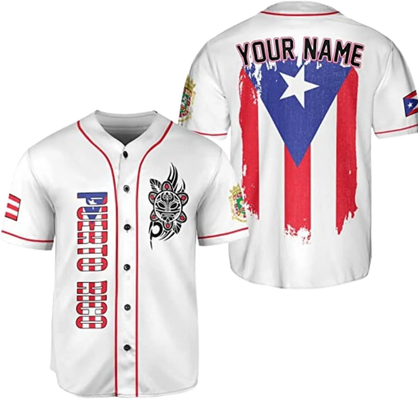 Personalized Puerto Rico Baseb - Mens Fashion Baseball Jersey recensione e prezzo