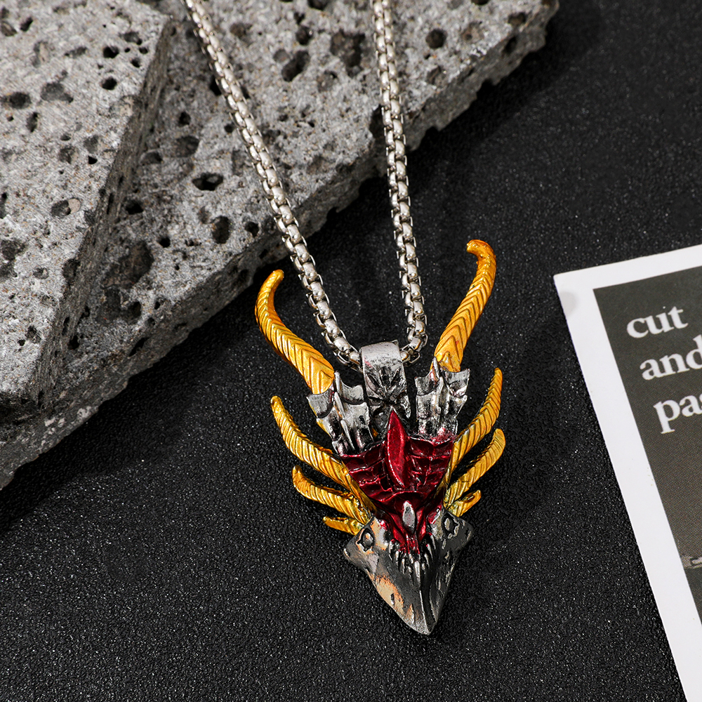 Retro Hip-Hop Evil Dragon Head - Men'S Fashion Model recensione e prezzo