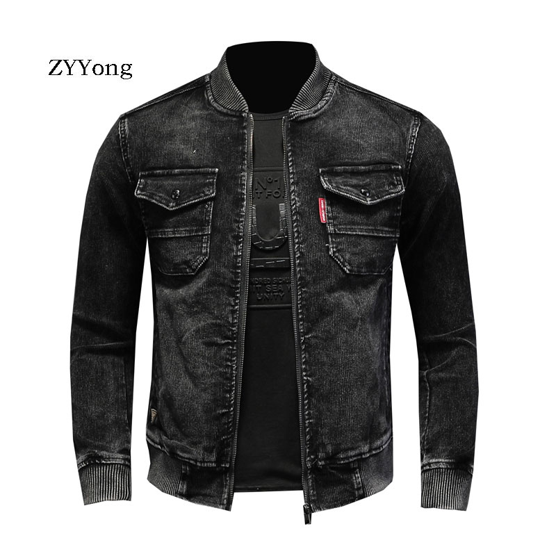 Stand Collar Bomber Pilot Blac - Corduroy Jacket Men recensione e prezzo