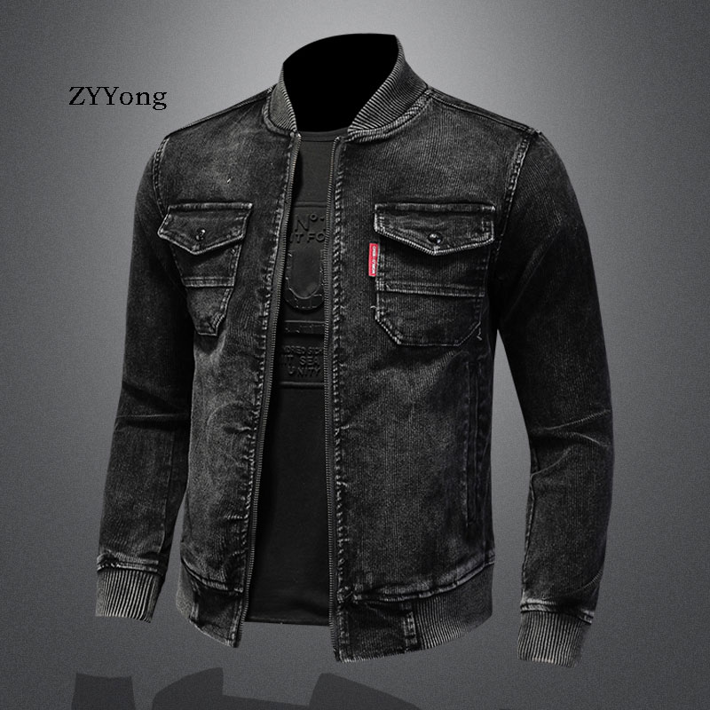 Stand Collar Bomber Pilot Blac - Corduroy Jacket Men recensione e prezzo