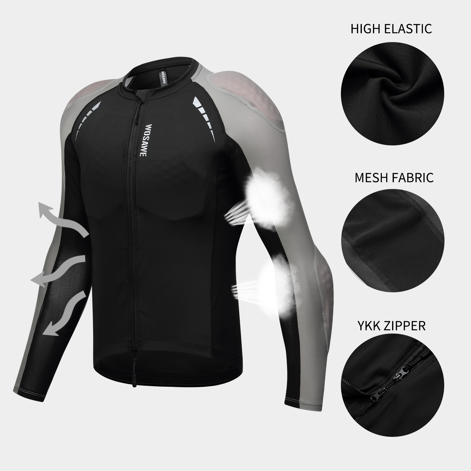 WOSAWE Mens Motorcycle Mesh Ri - Men'S Fashion Light Jacket recensione e prezzo