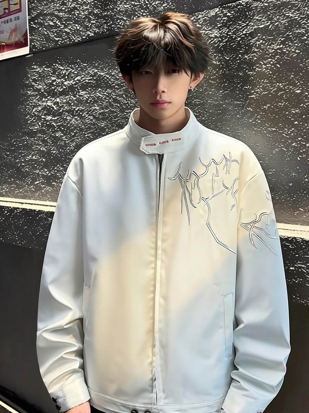 White Embroidered Short Jacket - Harrington Jacket recensione e prezzo