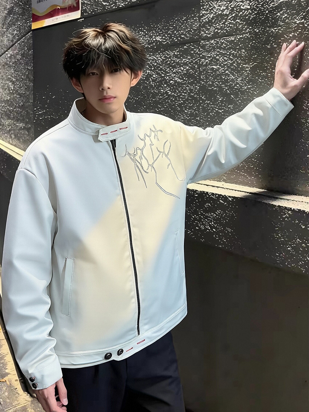 White Embroidered Short Jacket - Harrington Jacket recensione e prezzo