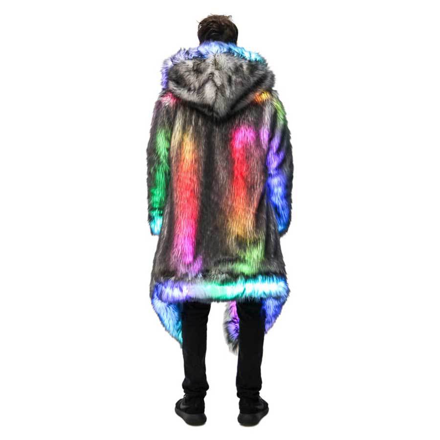 Faux Fur Coat Men Hooded Outer - Men'S Fashion Light Jacket recensione e prezzo