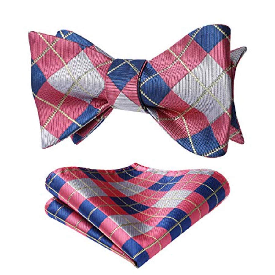 Bow Ties for Men Check Plaid S - Men'S Fashion For Wedding recensione e prezzo