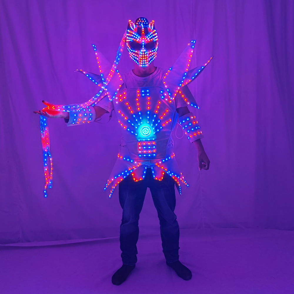 Full Color Pixel LED Robot Sui - Men'S Fashion Light Jacket recensione e prezzo