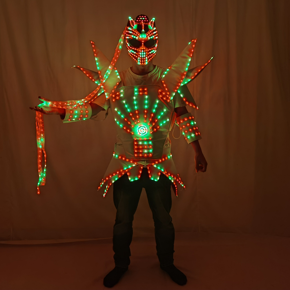 Full Color Pixel LED Robot Sui - Men'S Fashion Light Jacket recensione e prezzo