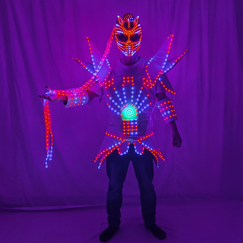 Full Color Pixel LED Robot Sui - Men'S Fashion Light Jacket recensione e prezzo
