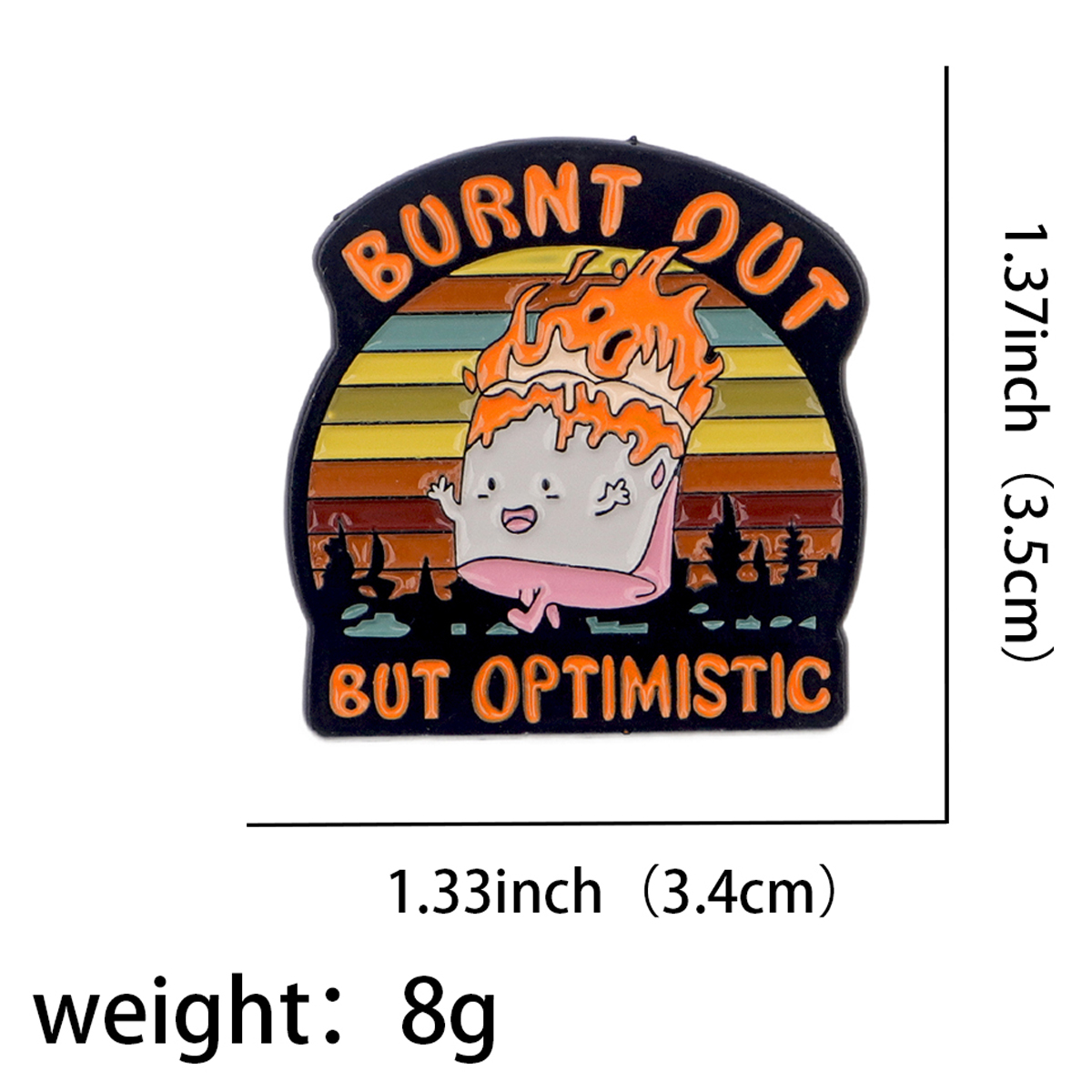 Fire Badges Enamel Pin Brooche - Men'S Fashion Model recensione e prezzo