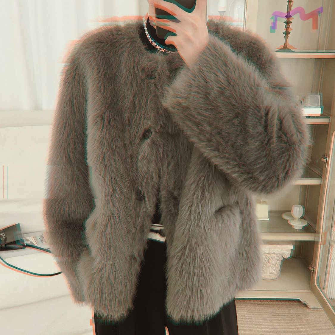 Korean Men's Imitation Fur Coa - Men'S Fashion Light Jacket recensione e prezzo
