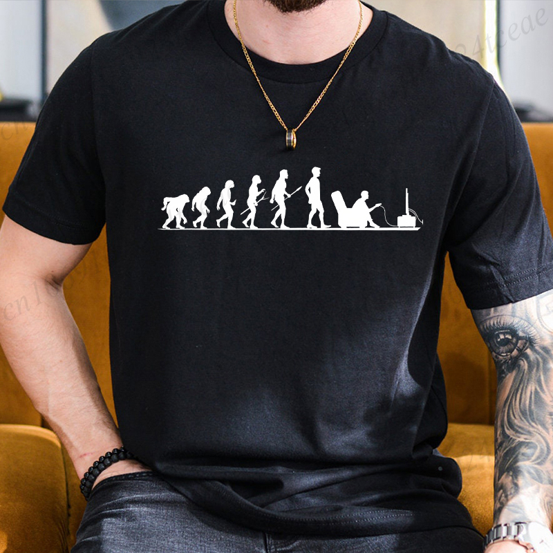 Summer Men's T Shirt Evolution - Men'S Fashion Evolution recensione e prezzo