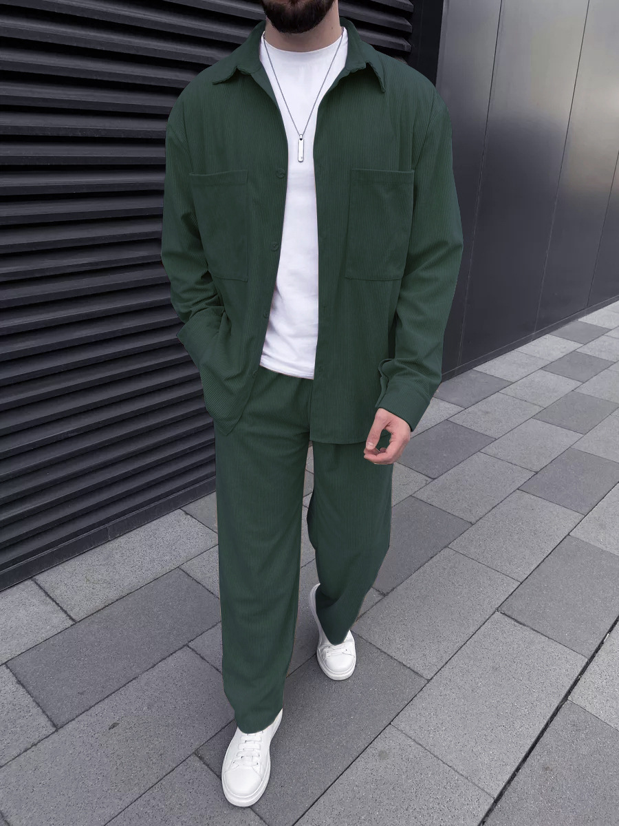 Men's corduroy two-piece outfi - Men'S Spring Fashion recensione e prezzo