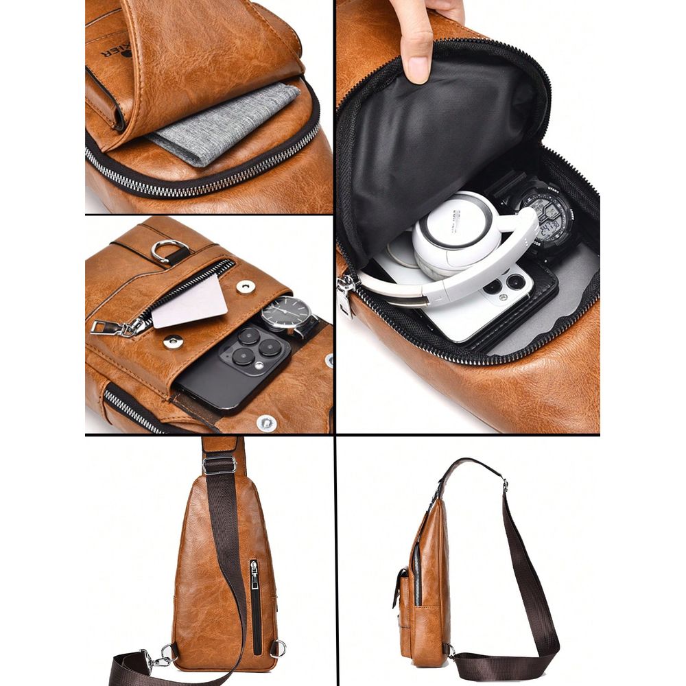 Fashionable Minimalist Solid C - Men'S Fashion Bag recensione e prezzo