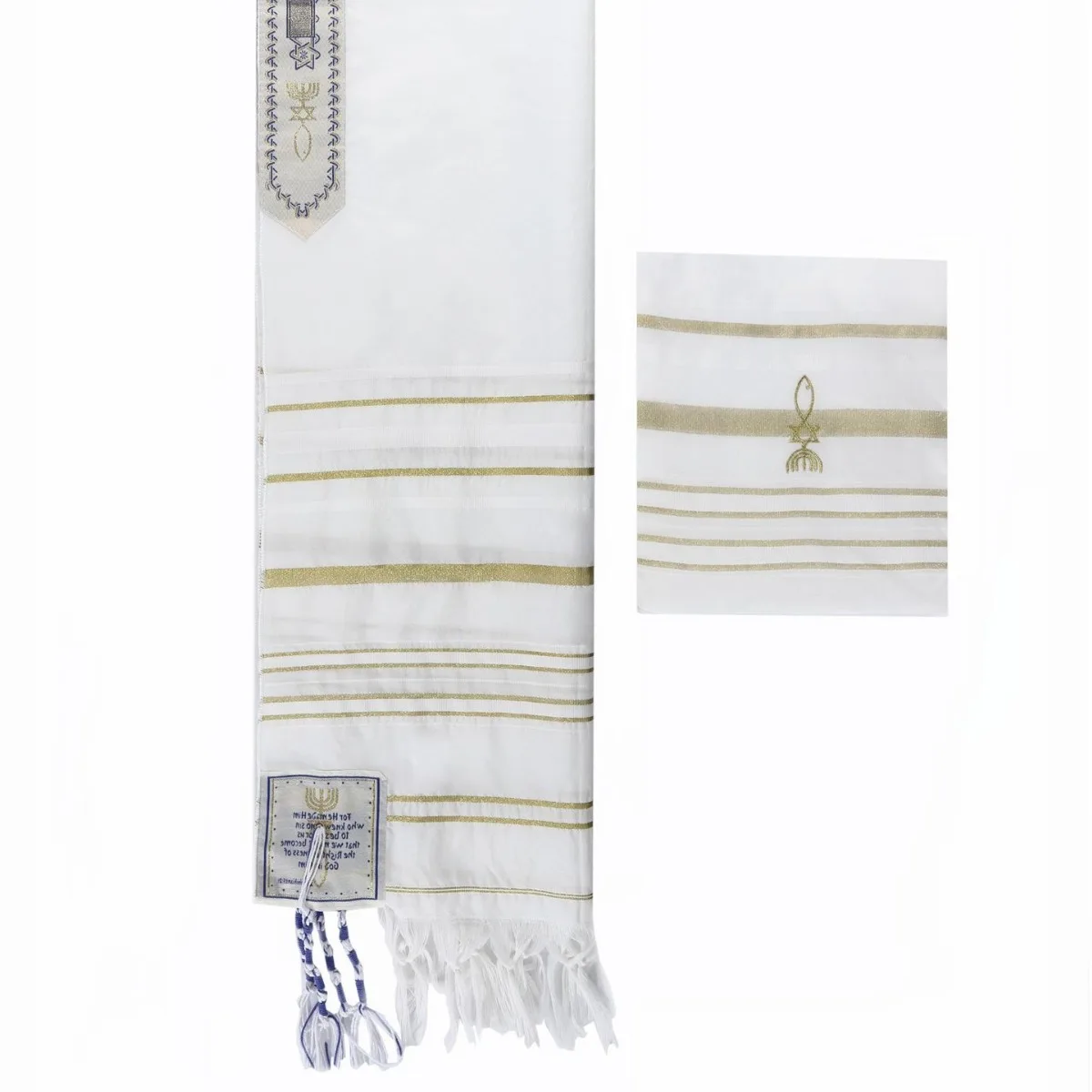 Golden Stripes Prayer Shawl wi - Men'S Fashion Bag recensione e prezzo