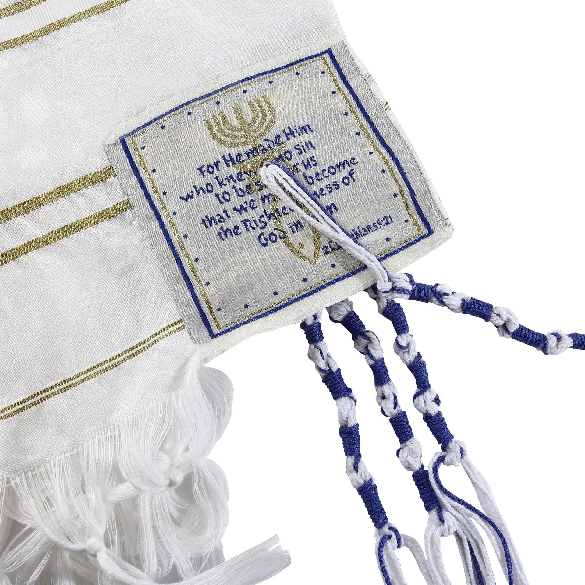 Golden Stripes Prayer Shawl wi - Men'S Fashion Bag recensione e prezzo
