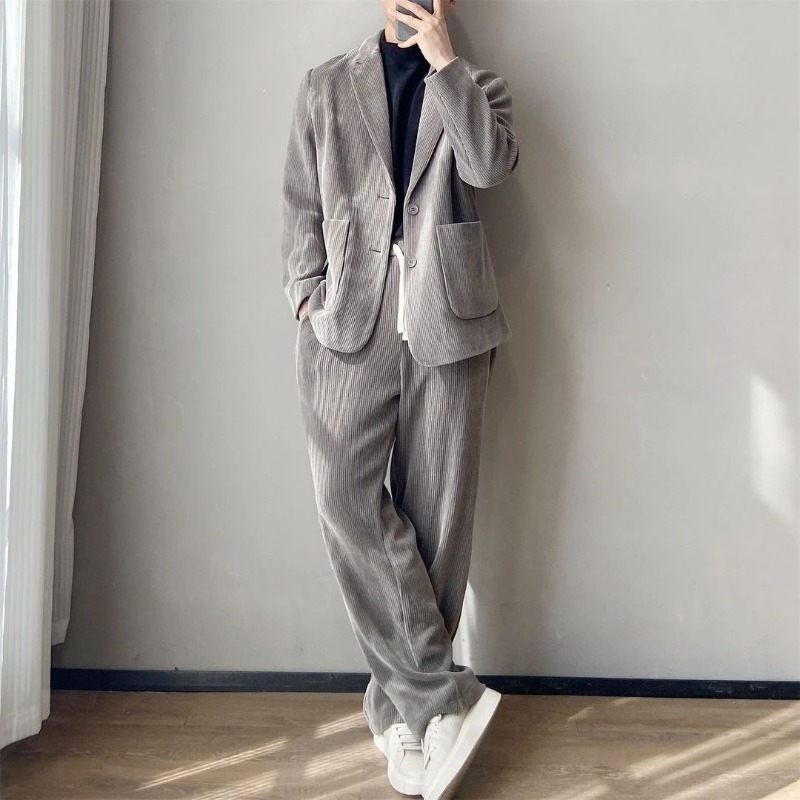 Premium Corduroy Suit Maillard - Corduroy Jacket Men recensione e prezzo