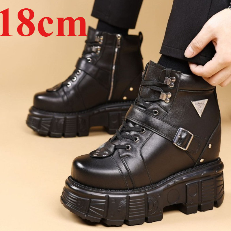 Genuine Leather Motorcycle Boo - Fashion Men'S Boots recensione e prezzo