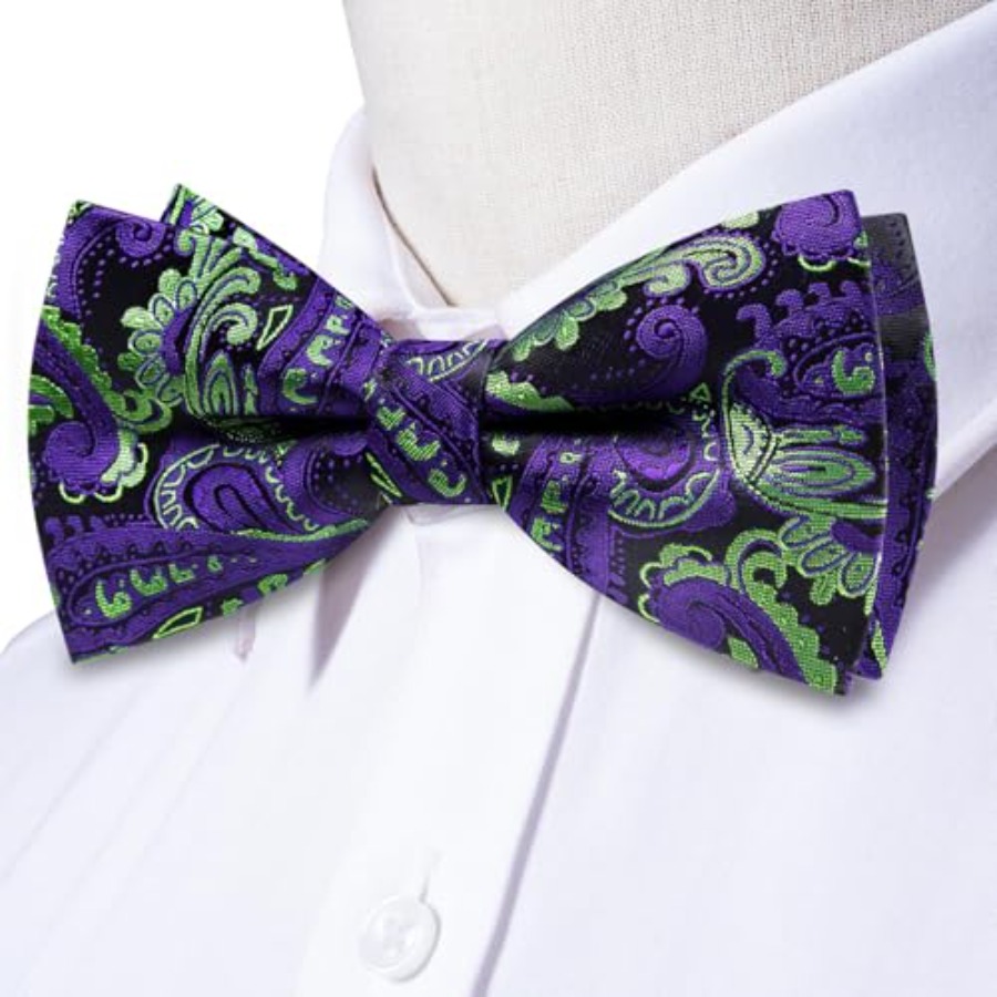 Mens Paisley Striped Bowtie Se - Men'S Fashion For Wedding recensione e prezzo