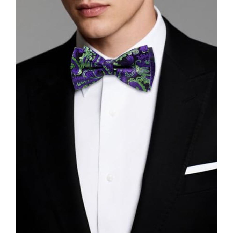 Mens Paisley Striped Bowtie Se - Men'S Fashion For Wedding recensione e prezzo