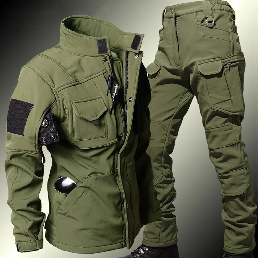 Men's Tactical Sets Winter Sha - Corduroy Jacket Men recensione e prezzo