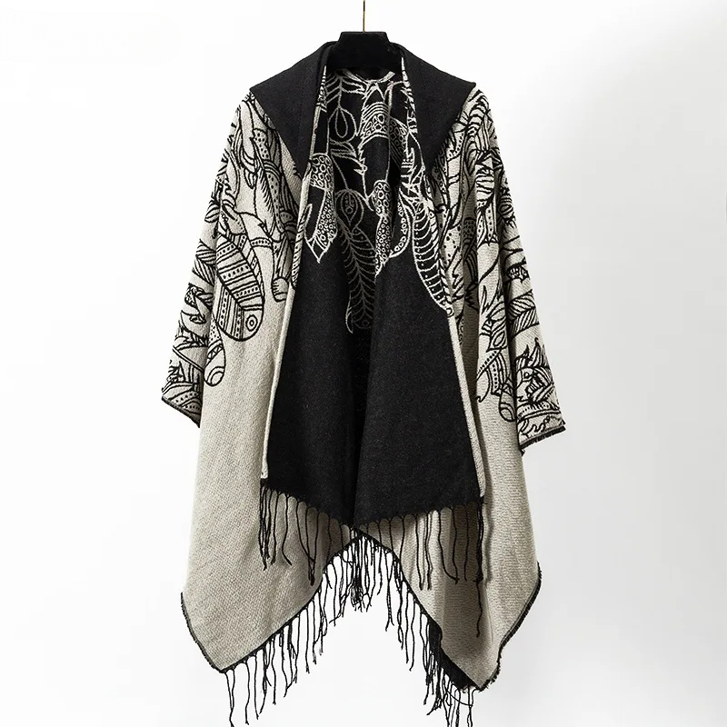 Vintage Tassel Cape Coat Fring - Mens Fashion Poncho recensione e prezzo