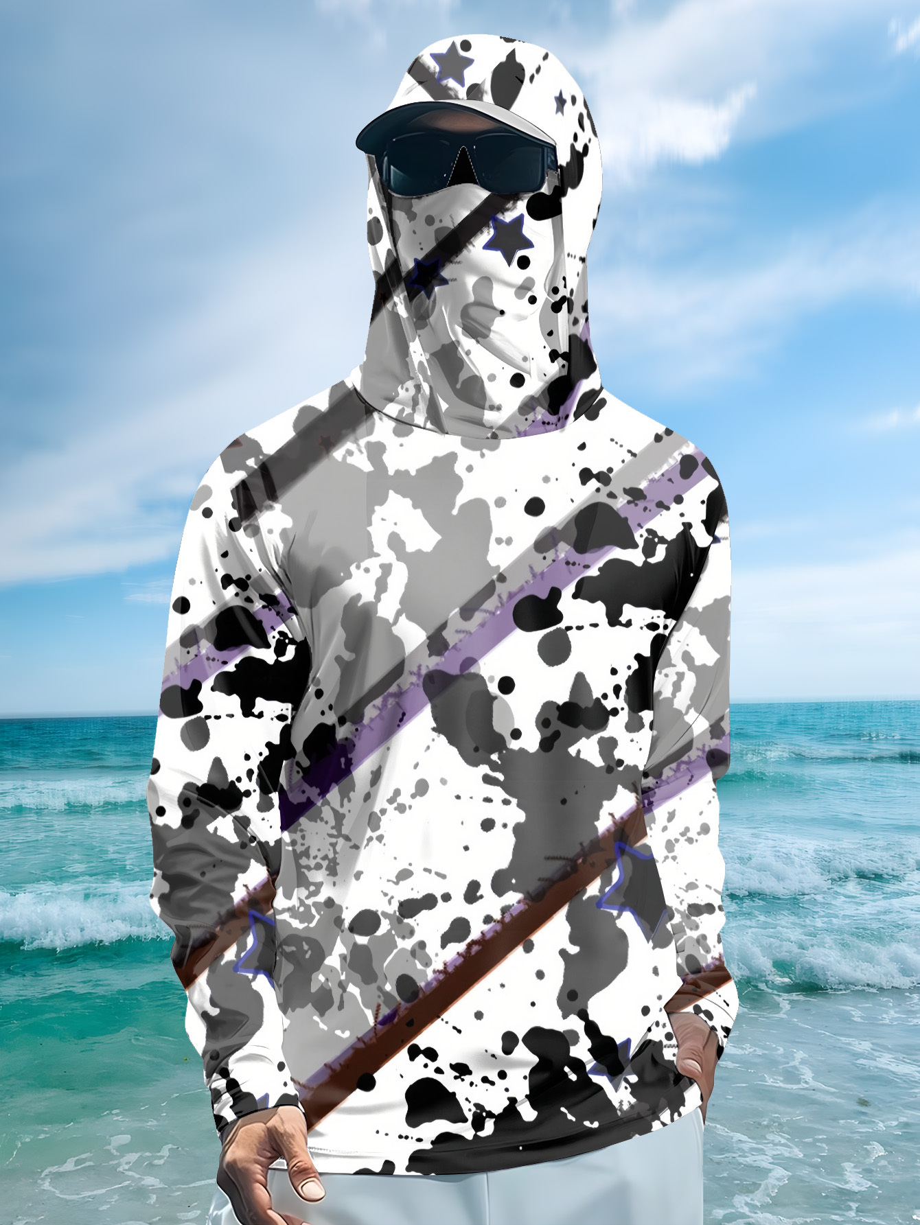 Men Hood Fishing Shirt long sl - Mens Fashion Summer recensione e prezzo