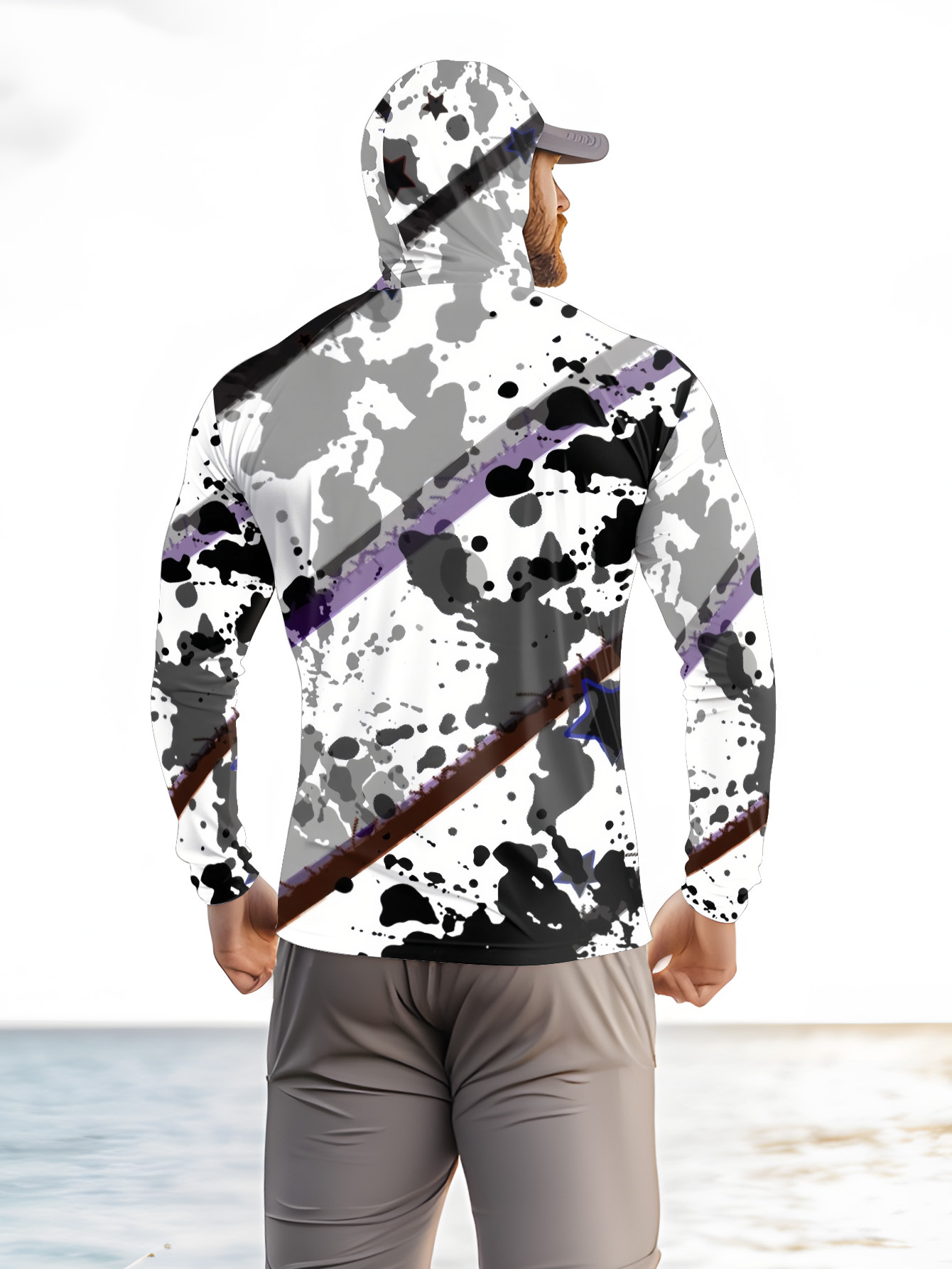 Men Hood Fishing Shirt long sl - Mens Fashion Summer recensione e prezzo