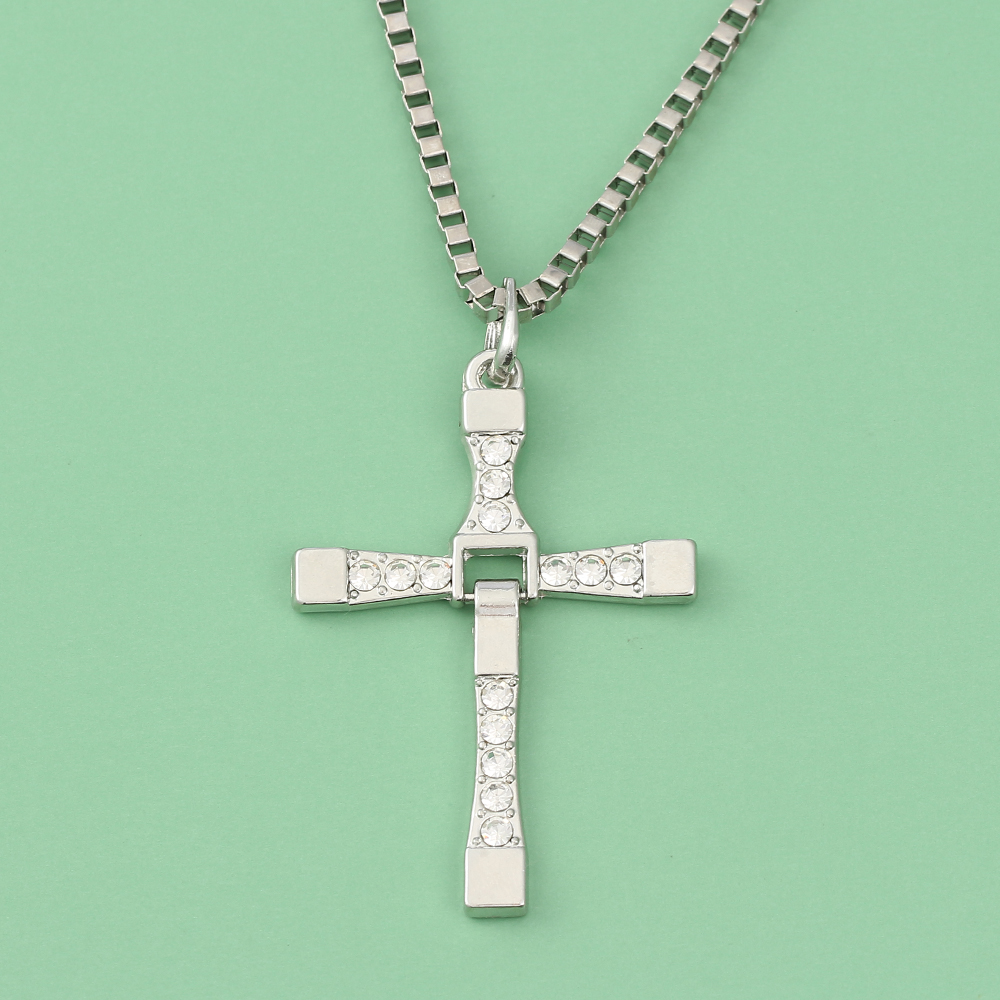 Fashion Punk Rhinestone Cross  - Men'S Fashion Model recensione e prezzo