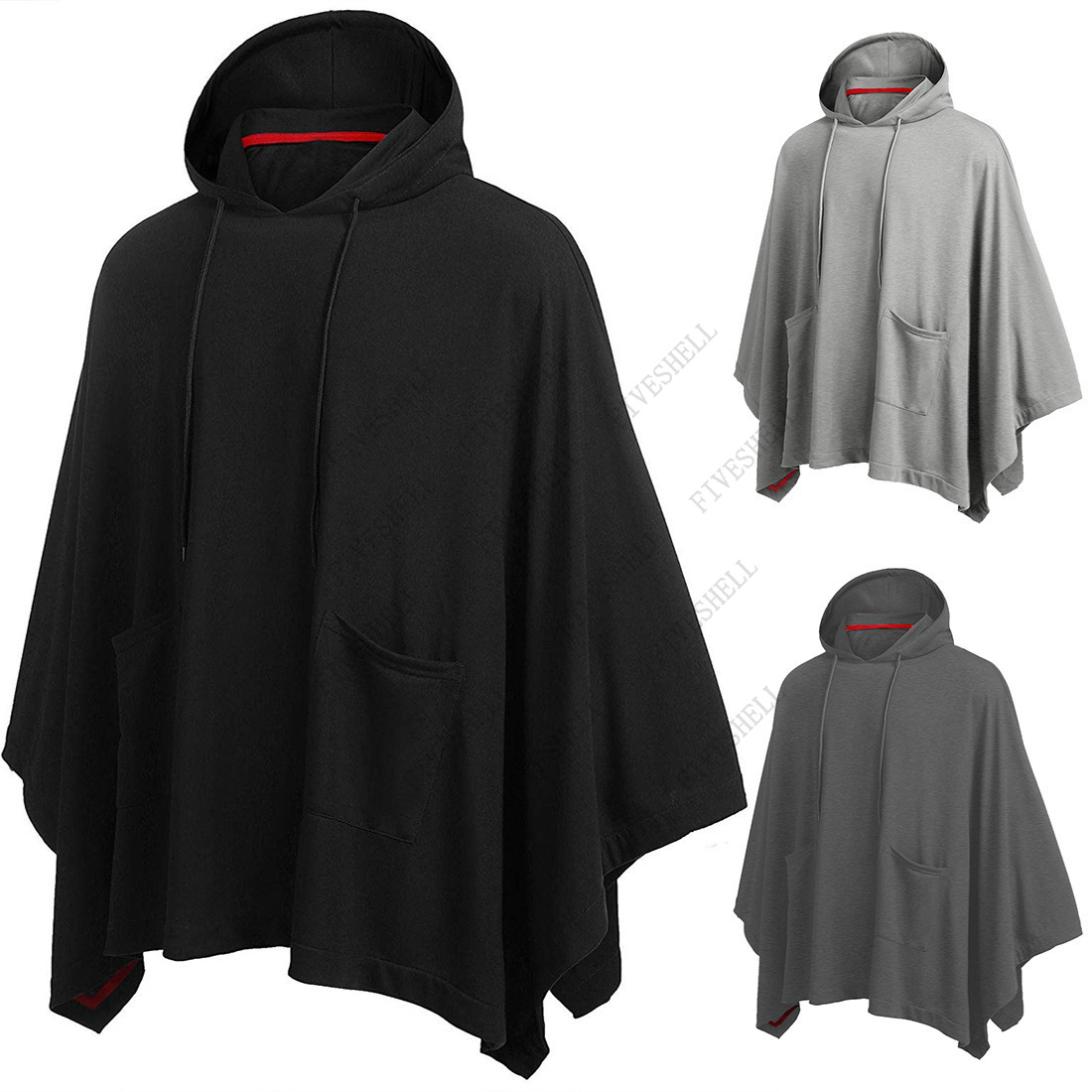 Unisex Casual Hooded Poncho Ca - Mens Fashion Poncho recensione e prezzo