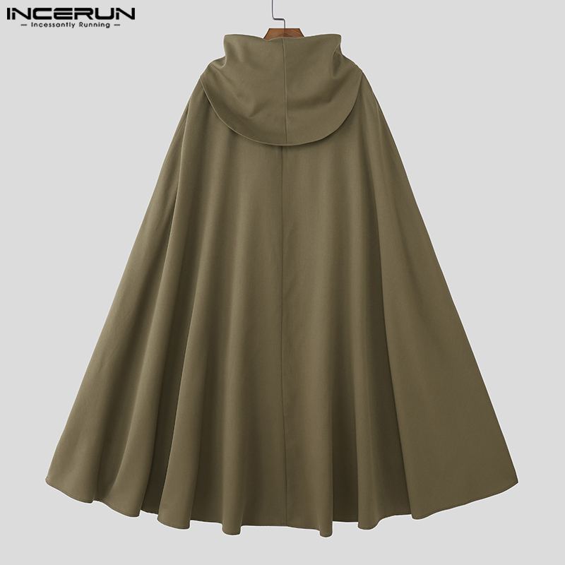 INCERUN Men Cloak Cape Solid C - Mens Fashion Poncho recensione e prezzo