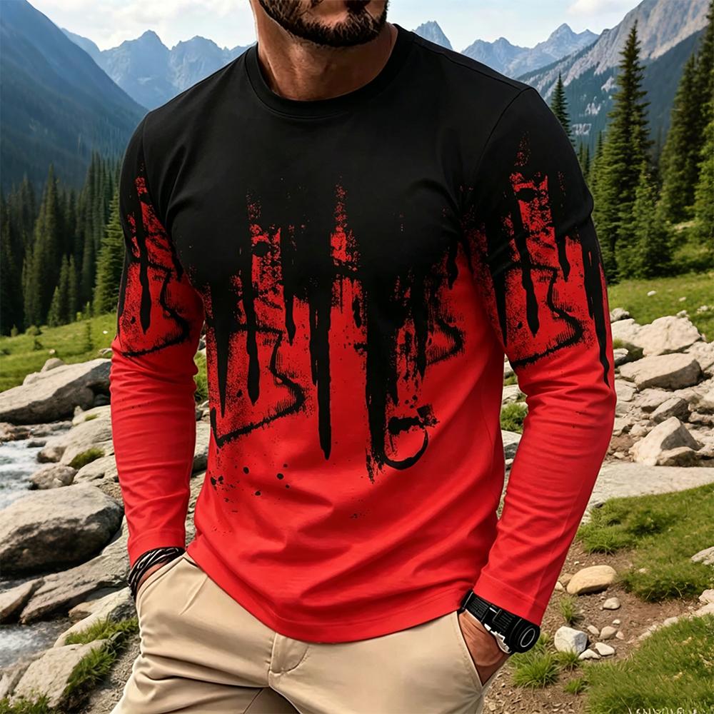 Men's Gradient Ink Splash Long - Men'S Spring Fashion recensione e prezzo