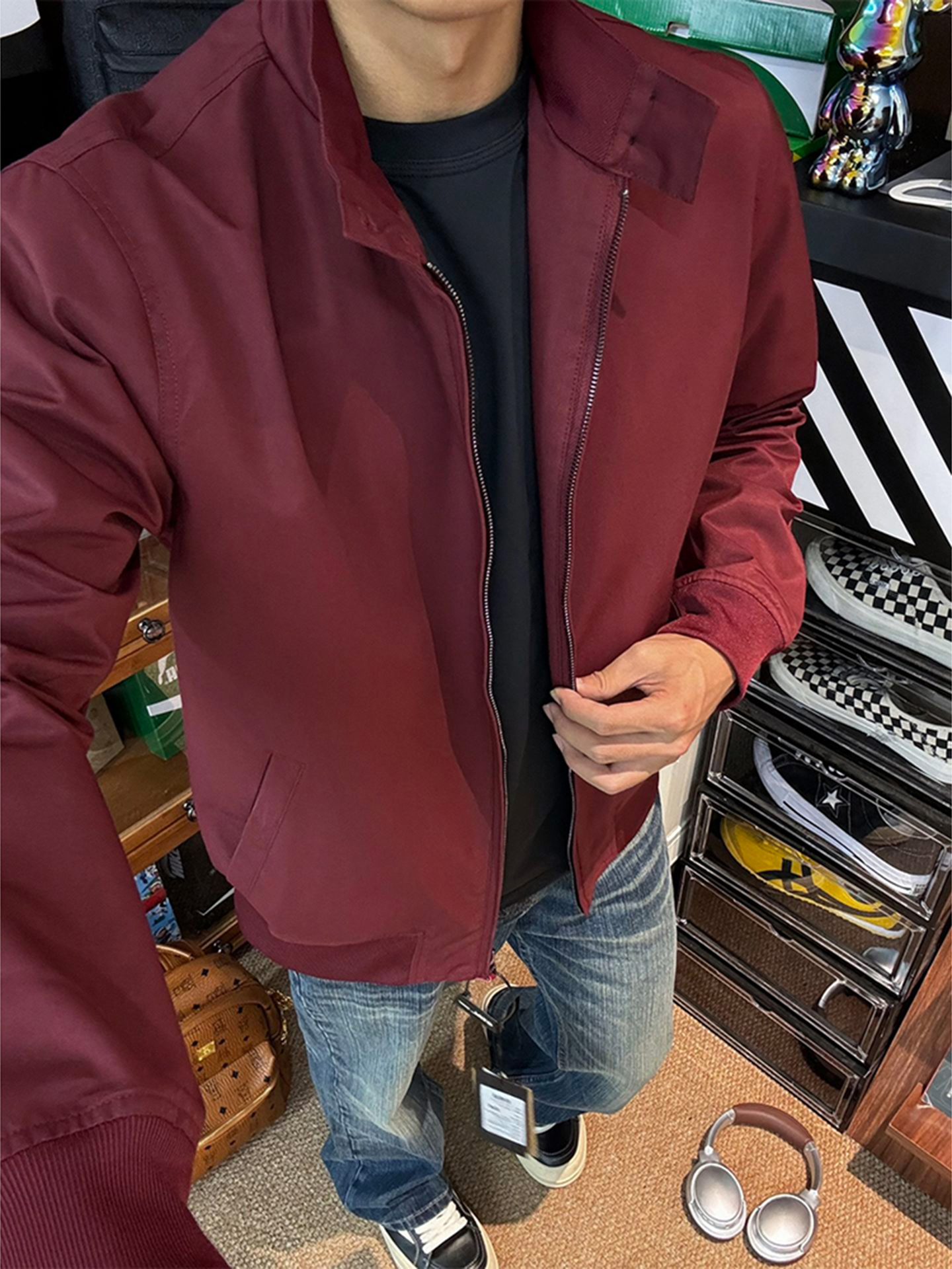 Red Stand Collar Harrington Ja - Harrington Jacket recensione e prezzo